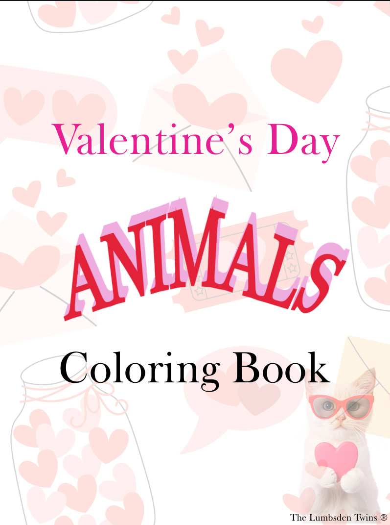 Valentine's Day Animal Coloring Book