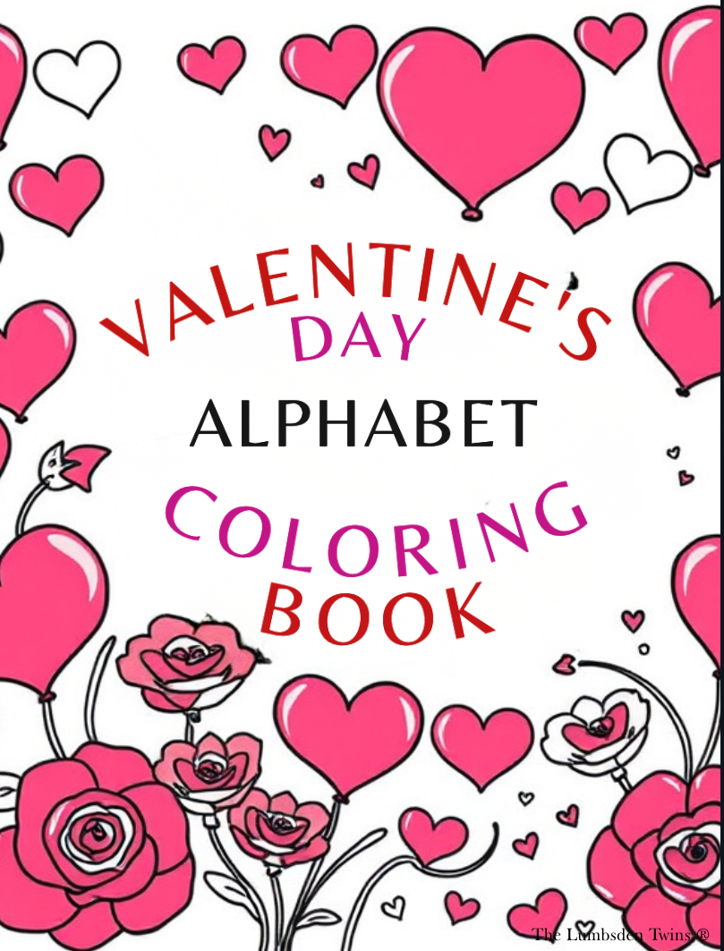 Valentine's Day Alphabet Coloring Book