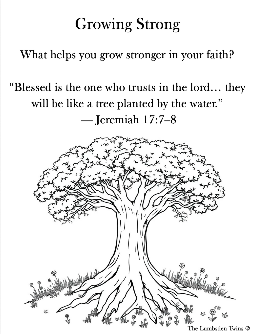 Faith in Bloom Coloring Book
