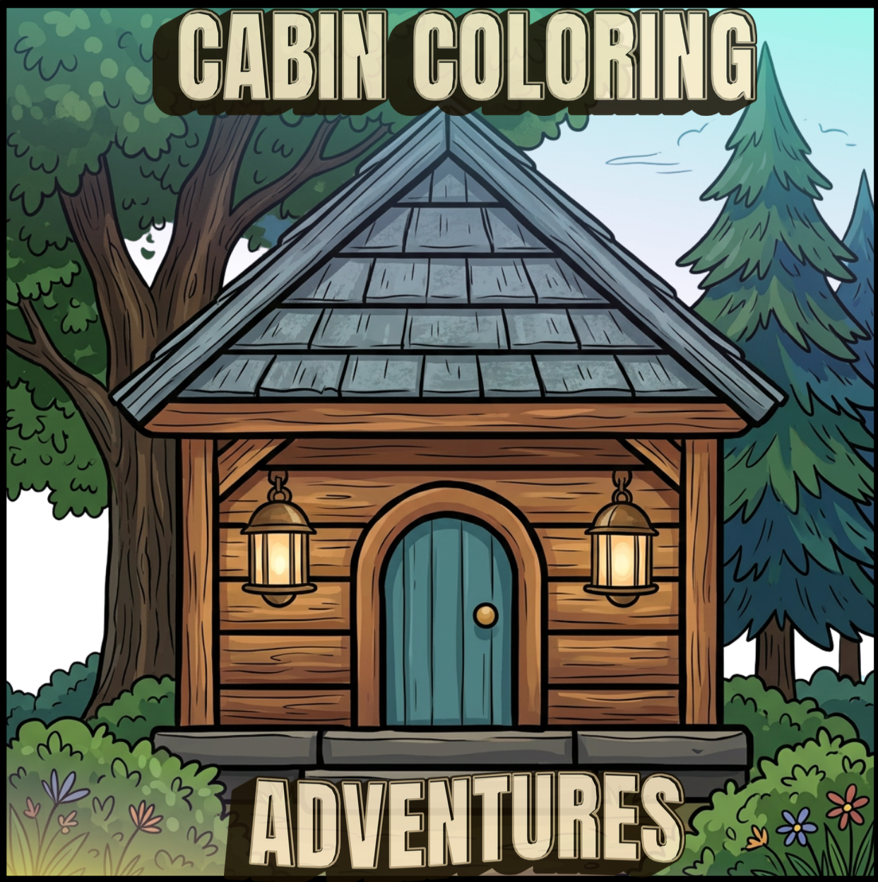 Cabin Coloring Adventures Coloring Book