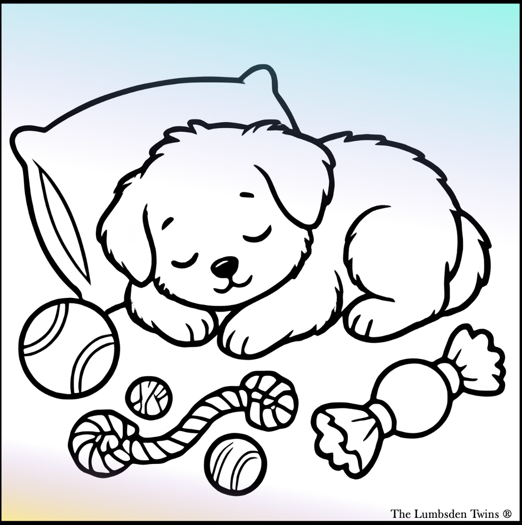 Puppy Dreams Coloring Book