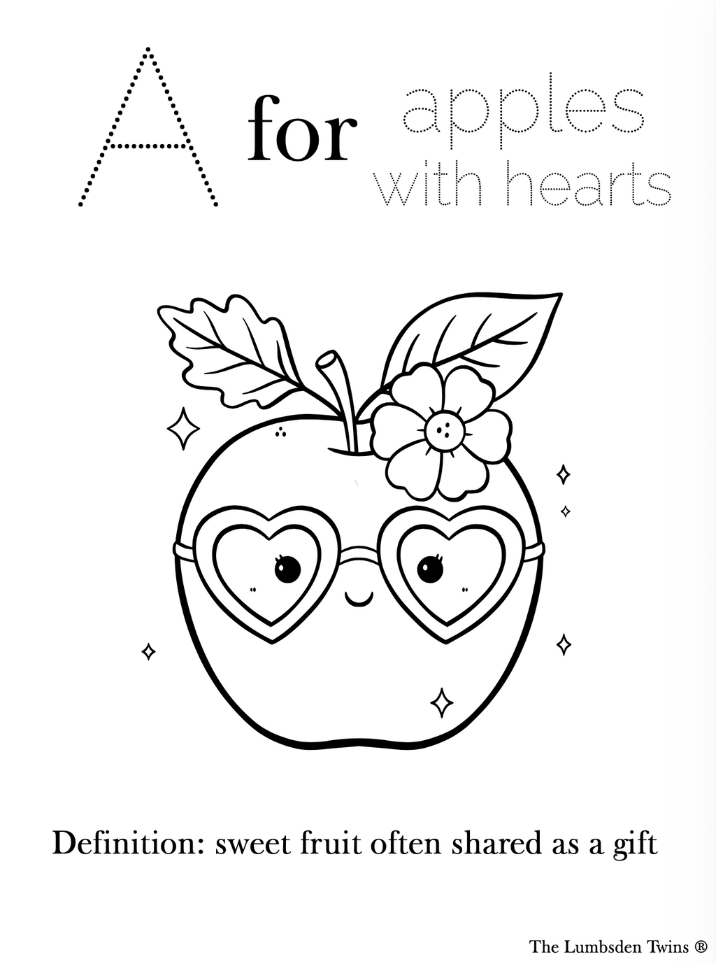Valentine's Day Alphabet Coloring Book